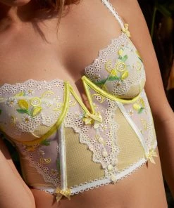 Victorias Secret Lemon Daisy Bustier 11 Victorias Secret Lemon Daisy Bustier