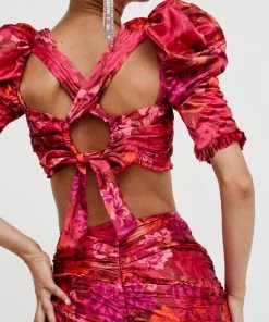 Ready-to-Wear Alia Cross Front Crop Top