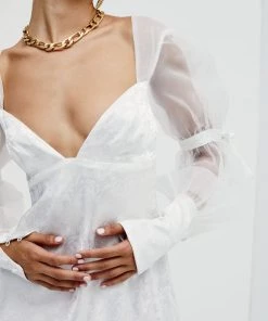 Ready-to-Wear Gabrielle Puff Sleeve Mini Dress Curve Styles