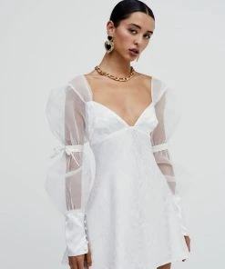 Ready-to-Wear Gabrielle Puff Sleeve Mini Dress Curve Styles