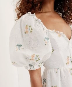 Ready-to-Wear Yolanda Puff Sleeve Mini Dress