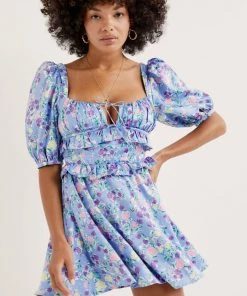 Ready-to-Wear Dresses Charlene Puff Sleeve Mini Dress