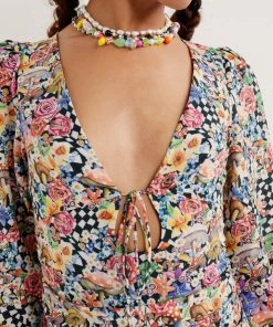 Ready-to-Wear Curve Styles June Bell Sleeve Mini Dress