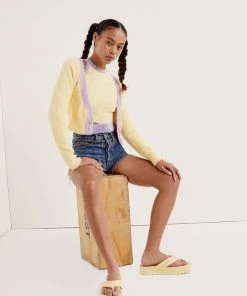 Knitz Sheila Cropped Cardigan Tops