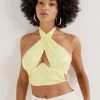 Ready-to-Wear Rana Cross Front Crop Top