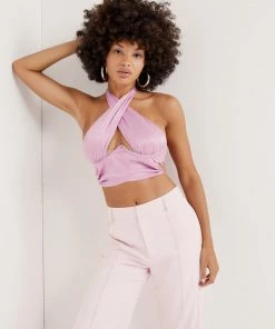 Ready-to-Wear Rana Cross Front Crop Top