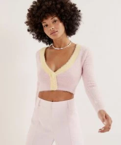 Knitz Sheila Cropped Cardigan Tops