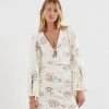 Ready-to-Wear Renee Bell Sleeve Mini Dress Little White Dresses 1 Ready-to-Wear Renee Bell Sleeve Mini Dress Little White Dresses