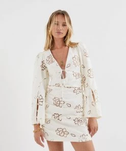 Ready-to-Wear Renee Bell Sleeve Mini Dress Little White Dresses