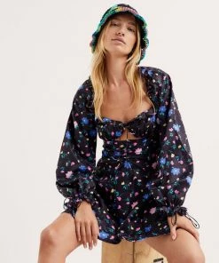 Ready-to-Wear Lexy Long Sleeve Mini Dress Dresses