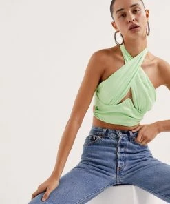 Ready-to-Wear Tops Rana Cross Front Crop Top