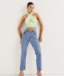 Ready-to-Wear Tops Rana Cross Front Crop Top