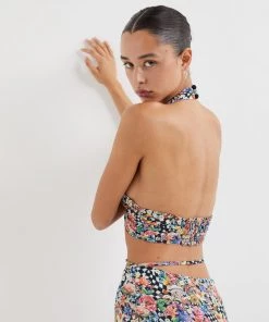 Ready-to-Wear Deidre Halter Scarf Top Tops