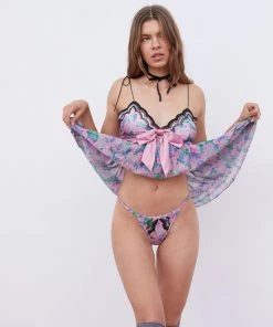 Victorias Secret Odette Floral Slip Dress Lingerie 8 Victorias Secret Odette Floral Slip Dress Lingerie