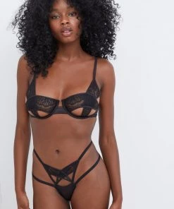 Victorias Secret Delicate Lace Thong Panty Lingerie