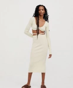 Knitz Bottoms Mona Midi Skirt