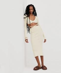 Knitz Bottoms Mona Midi Skirt