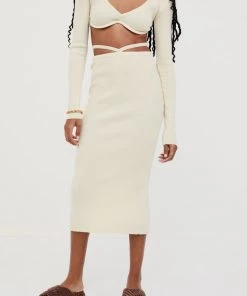 Knitz Bottoms Mona Midi Skirt