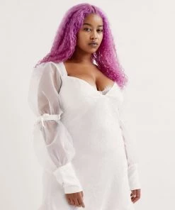 Ready-to-Wear Gabrielle Puff Sleeve Mini Dress Curve Styles