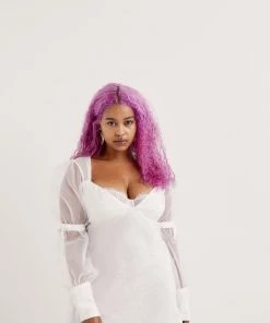 Ready-to-Wear Gabrielle Puff Sleeve Mini Dress Curve Styles