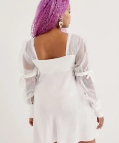 Ready-to-Wear Gabrielle Puff Sleeve Mini Dress Curve Styles