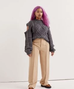 Knitz Andie Cut-Out Sweater