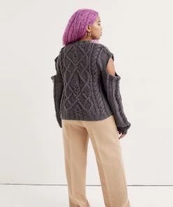 Knitz Andie Cut-Out Sweater