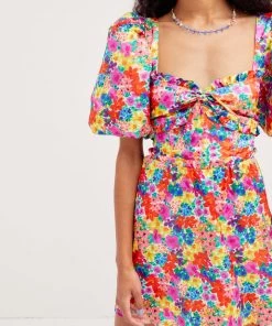 Ready-to-Wear Merrill Puff Sleeve Mini Dress Curve Styles