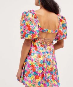 Ready-to-Wear Merrill Puff Sleeve Mini Dress Curve Styles