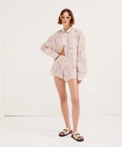 Ready-to-Wear Kennedy Button Up Top Tops