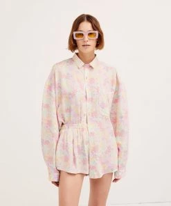 Ready-to-Wear Kennedy Button Up Top Tops