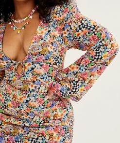 Ready-to-Wear Curve Styles June Bell Sleeve Mini Dress