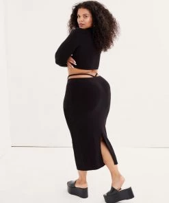 Knitz Bottoms Mona Midi Skirt