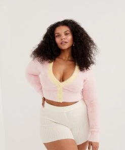Knitz Sheila Cropped Cardigan Tops