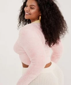 Knitz Sheila Cropped Cardigan Tops