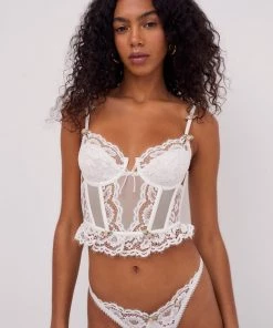 Victorias Secret Lingerie Chantilly Lace Bustier 11 Victorias Secret Lingerie Chantilly Lace Bustier