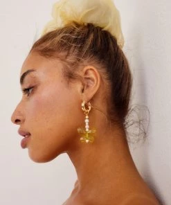 Tootsie™ Jewelry Butterfly Hoop Earrings