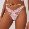Victorias Secret Creamsicle Lace Thong Panty New