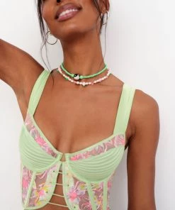 Victorias Secret New Electric Fields Embroidery Bustier