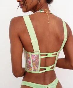Victorias Secret New Electric Fields Embroidery Bustier