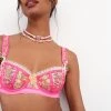 Victorias Secret Electric Fields Embroidery Underwire Bra