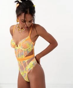 Victorias Secret New Waterlily Embroidery Teddy