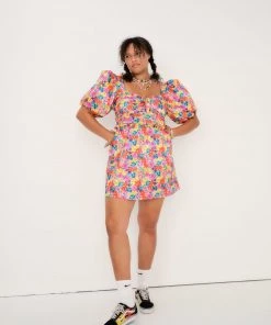 Ready-to-Wear Merrill Puff Sleeve Mini Dress Curve Styles