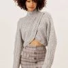 Knitz Sale Amelia Cross Front Turtleneck