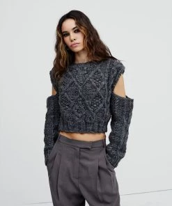 Knitz Andie Cut-Out Sweater