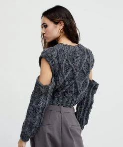 Knitz Andie Cut-Out Sweater