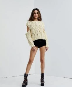 Knitz Andie Cut-Out Sweater