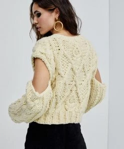 Knitz Andie Cut-Out Sweater