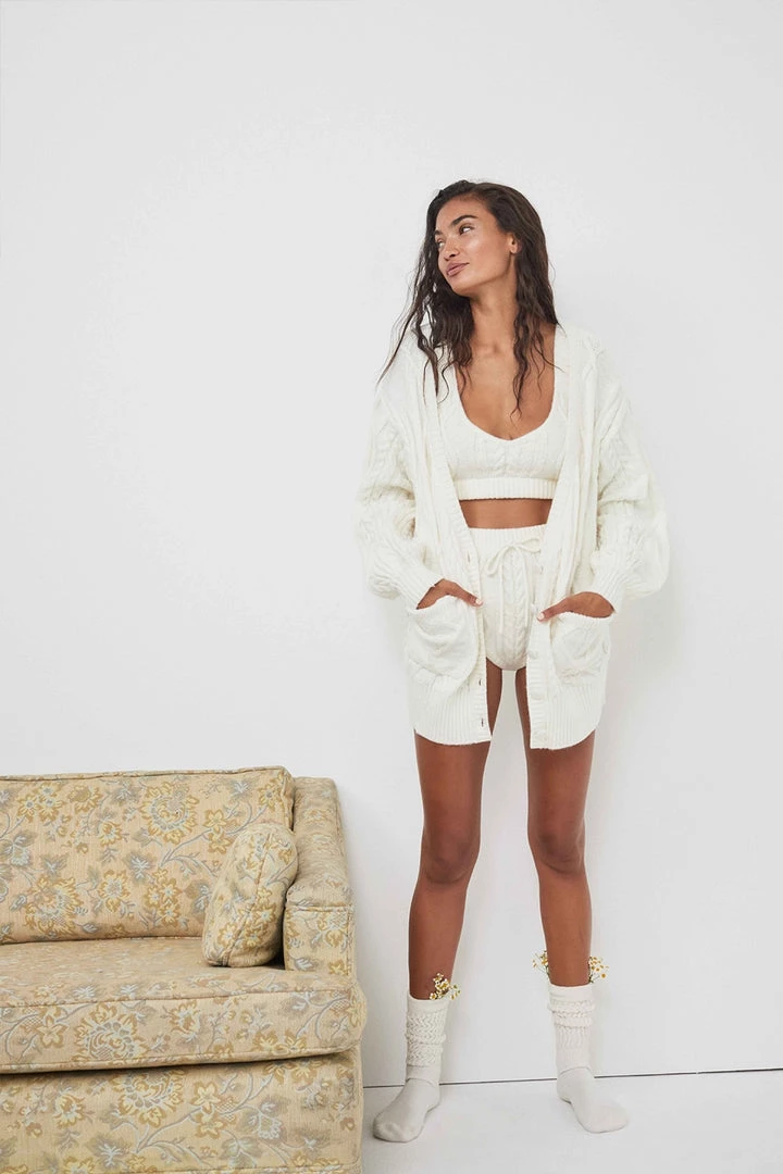 Victorias Secret Lingerie Cable Knit Cardigan 3 Victorias Secret Lingerie Cable Knit Cardigan