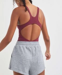 For Love & Leisure Rib Keyhole Bodysuit